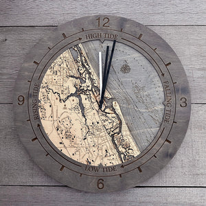 Ponce Inlet Tide & Time Clock, 16.50" Diameter
